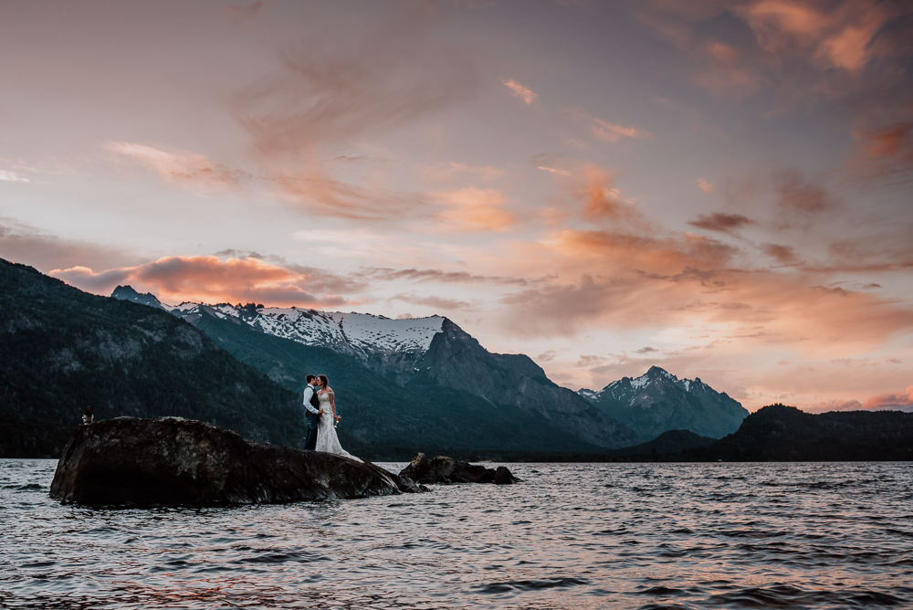 casamiento en el lago bariloche patagonia argentina