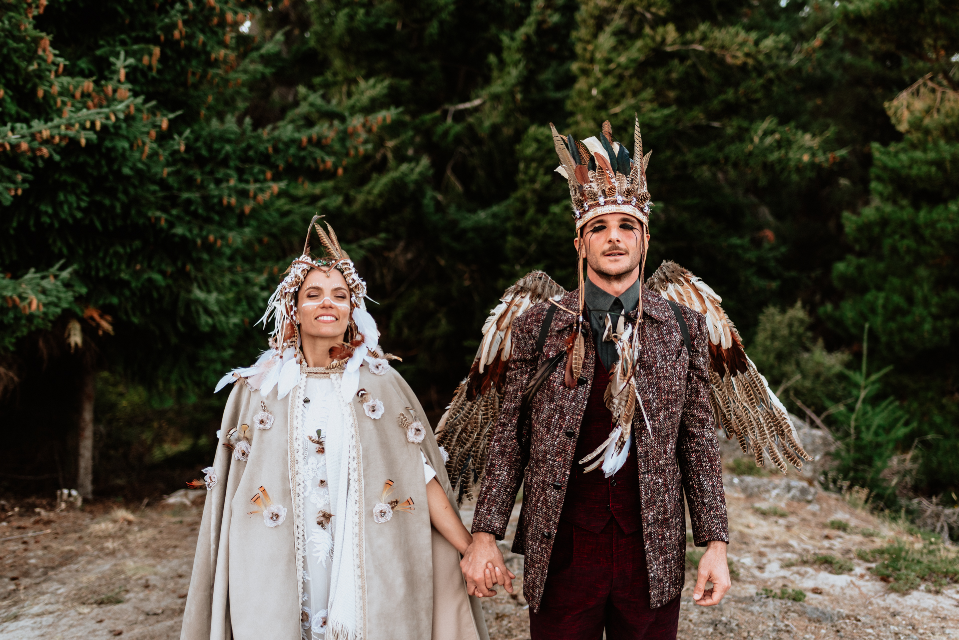 casamiento indígena en el bosque