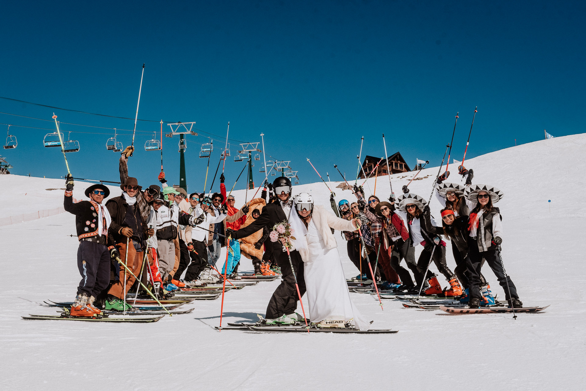 winter ski wedding bariloche patagonia